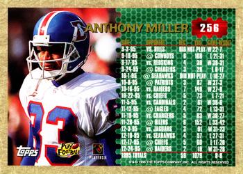 1996 Topps #256 Anthony Miller Back