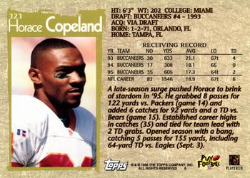 1996 Topps #323 Horace Copeland Back