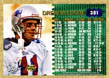 1996 Topps #381 Drew Bledsoe Back