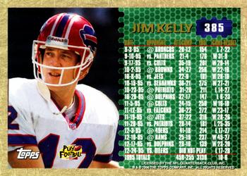 1996 Topps #385 Jim Kelly Back