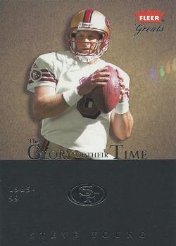 2004 Fleer Greats of the Game - Glory of Their Time #12 GOT Steve Young Front