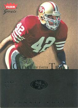 2004 Fleer Greats of the Game - Glory of Their Time #16 GOT Ronnie Lott Front