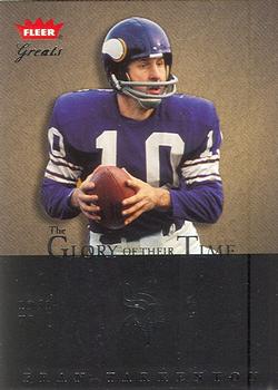 2004 Fleer Greats of the Game - Glory of Their Time #25 GOT Fran Tarkenton Front