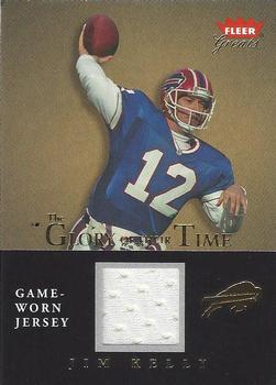 2004 Fleer Greats of the Game - Glory of Their Time Game Used Gold #GT-JK Jim Kelly Front