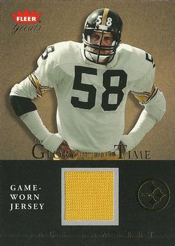 2004 Fleer Greats of the Game - Glory of Their Time Game Used Gold #GT-JL Jack Lambert Front