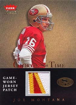 2004 Fleer Greats of the Game - Glory of Their Time Game Used Patch #GT-JM Joe Montana Front