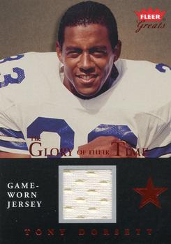 2004 Fleer Greats of the Game - Glory of Their Time Game Used Red #GT-TD Tony Dorsett Front