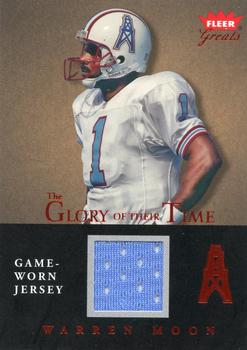 2004 Fleer Greats of the Game - Glory of Their Time Game Used Red #GT-WM Warren Moon Front