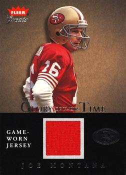 2004 Fleer Greats of the Game - Glory of Their Time Game Used Silver #GT-JM Joe Montana Front