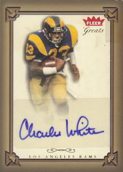 2004 Fleer Greats of the Game - Gold Border Autographs #GBA-CW Charles White Front