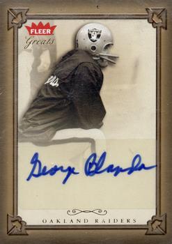 2004 Fleer Greats of the Game - Gold Border Autographs #GBA-GB George Blanda Front