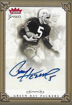 2004 Fleer Greats of the Game - Gold Border Autographs #GBA-PH Paul Hornung Front