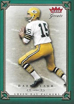 2004 Fleer Greats of the Game - Green/Red #14 Bart Starr Front