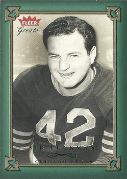 2004 Fleer Greats of the Game - Green/Red #16 Sid Luckman Front