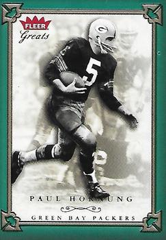 2004 Fleer Greats of the Game - Green/Red #19 Paul Hornung Front