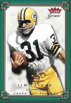 2004 Fleer Greats of the Game - Green/Red #47 Jim Taylor Front
