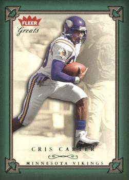 2004 Fleer Greats of the Game - Green/Red #49 Cris Carter Front