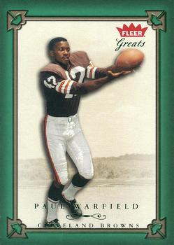 2004 Fleer Greats of the Game - Green/Red #54 Paul Warfield Front