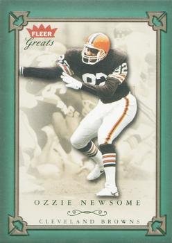 2004 Fleer Greats of the Game - Green/Red #56 Ozzie Newsome Front