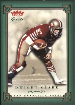 2004 Fleer Greats of the Game - Green/Red #64 Dwight Clark Front