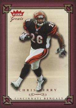 2004 Fleer Greats of the Game - Green/Red #86 Chris Perry Front