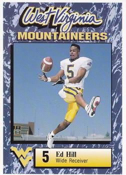 1993 West Virginia Mountaineers Big East Champions #20 Ed Hill Front