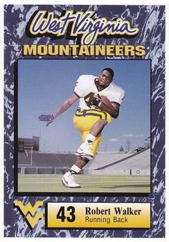 1993 West Virginia Mountaineers Big East Champions #43 Robert Walker Front