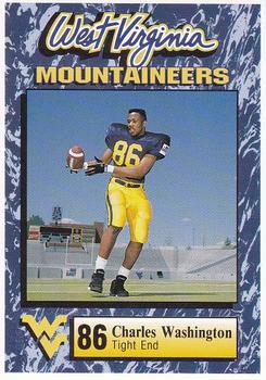 1993 West Virginia Mountaineers Big East Champions #44 Charles Washington Front