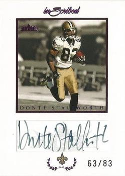 2004 Fleer Inscribed - Autographs Purple #DS Donte Stallworth Front