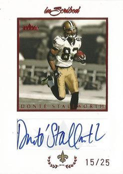 2004 Fleer Inscribed - Autographs Red #DS Donte Stallworth Front