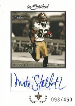 2004 Fleer Inscribed - Autographs Silver #DS Donte Stallworth Front