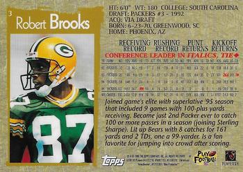 1996 Topps Chrome #3 Robert Brooks Back