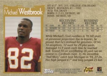 1996 Topps Chrome #24 Michael Westbrook Back