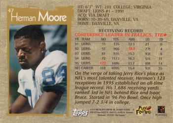 1996 Topps Chrome #47 Herman Moore Back
