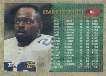 1996 Topps Chrome #50 Emmitt Smith Back