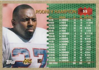 1996 Topps Chrome #55 Rodney Hampton Back