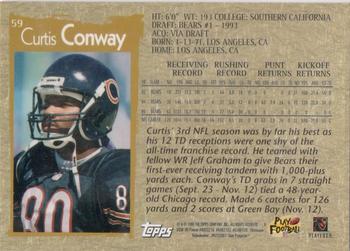 1996 Topps Chrome #59 Curtis Conway Back