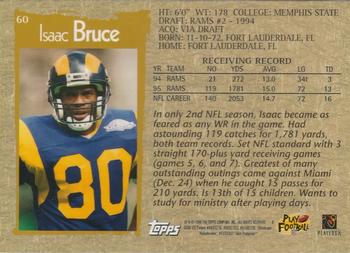 1996 Topps Chrome #60 Isaac Bruce Back