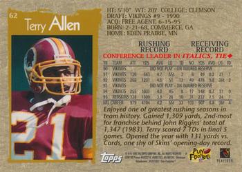 1996 Topps Chrome #62 Terry Allen Back