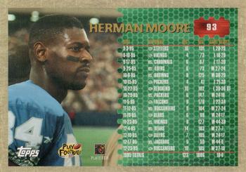1996 Topps Chrome #93 Herman Moore Back