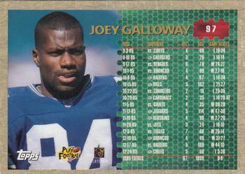1996 Topps Chrome #97 Joey Galloway Back