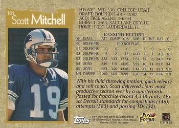 1996 Topps Chrome #101 Scott Mitchell Back