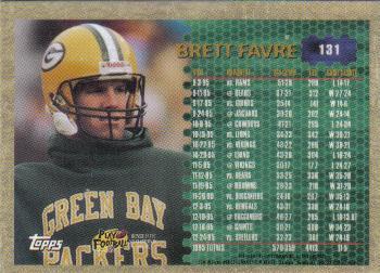 1996 Topps Chrome #131 Brett Favre Back