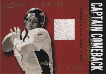2004 Fleer Inscribed - Names of the Game Jersey Gold #NGJ-JE John Elway Front