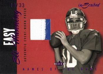 2004 Fleer Inscribed - Names of the Game Jersey Purple Patch #NGJ-EM Eli Manning Front