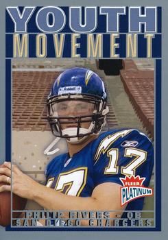 2004 Fleer Platinum - Youth Movement #3 YM Philip Rivers  Front