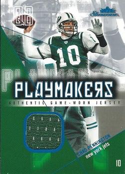 2004 Fleer Showcase - Playmakers Game Used #PM-CP4 Chad Pennington Front