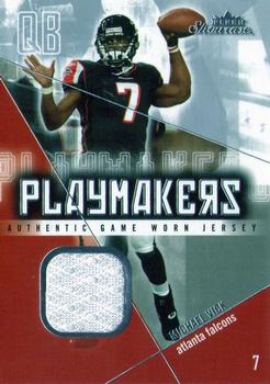 2004 Fleer Showcase - Playmakers Game Used #PM-MV1 Michael Vick Front