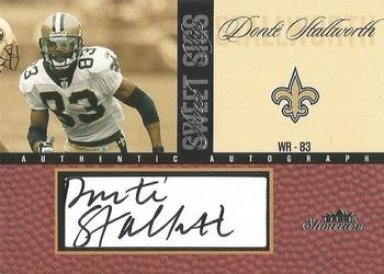 2004 Fleer Showcase - Sweet Sigs Silver #SSA-DS2 Donte Stallworth Front
