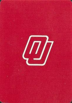 1982 Oklahoma Sooners Playing Cards #NNO Joe Washington Back